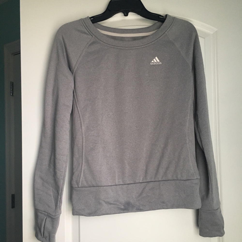 Silver Adidas sweater